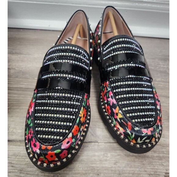 Betsey Johnson Women's Sz. 7 Darian Ditsy Floral Loafers NWB - Picture 3 of 9